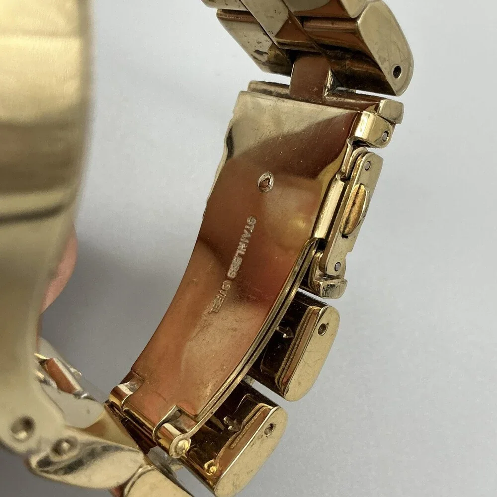 Marc By Marc Jacobs Womens Watch 41mm Gold Tone MBM3137 New Battery 5.5